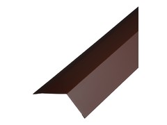 Планка карнизная для металлочерепицы 2 м коричневая RAL 8017