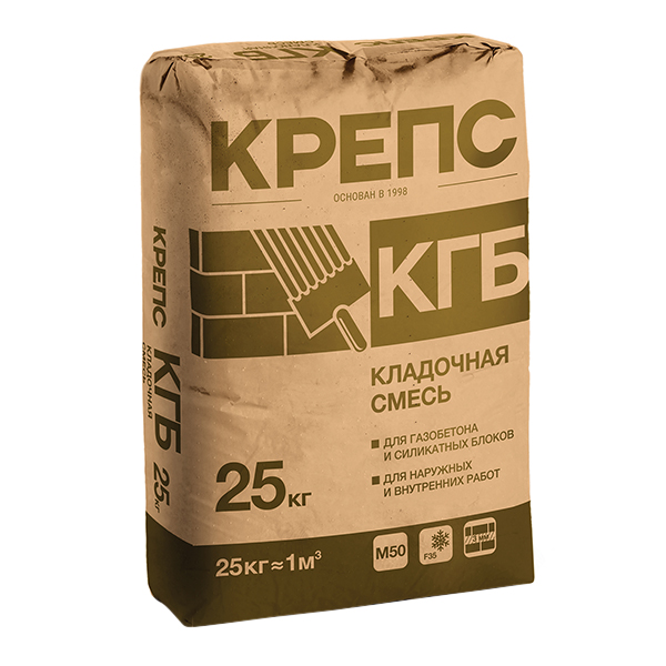 Крепс КГБ (клей для газобетона), 25 кг — ☎ 8(812)984-04-27